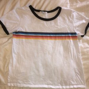 Graphic White rainbow t-shirt